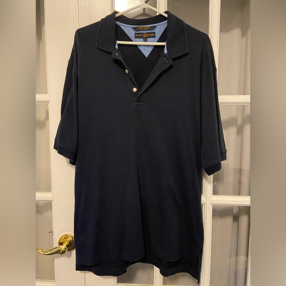 Tommy Hilfiger navy polo shirt
